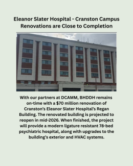 ESH Cranston Renovations are Almost Complete